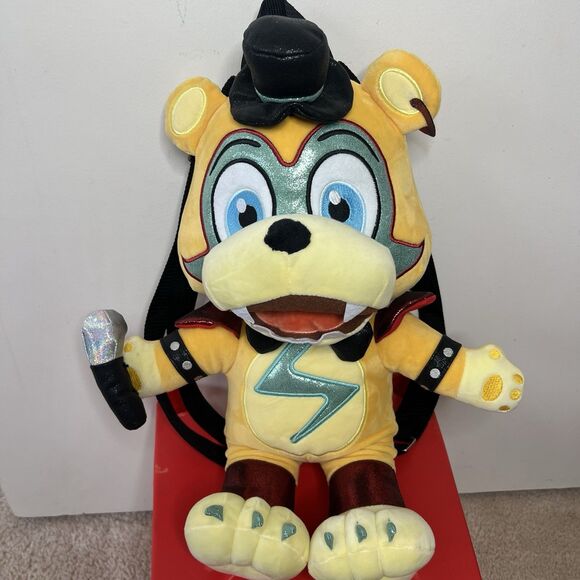 Five Night's At Freddy's Security Breach Glamrock Plush Backpack FNAF Approx 20" - Picture 4 of 12